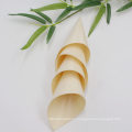 All Natural and Disposable Compostable for Catering and Home Use Premium Wooden Cone Cup